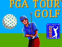 PGA Tour Golf title screen for Sega Master System